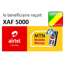 AIRTEL/MTN MONEY 5 000 FCFA