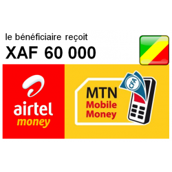 AIRTEL/MTN MONEY 60 000 FCFA