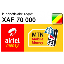 AIRTEL/MTN MONEY 70 000 FCFA